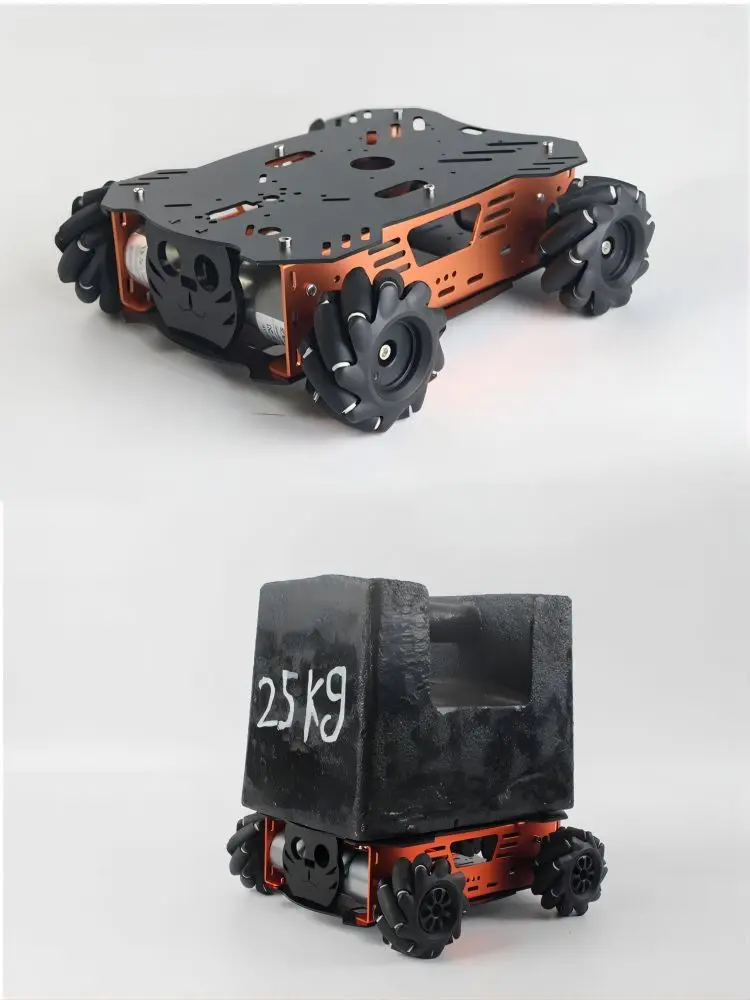10-25Kg di Carico RC Serbatoio Metallo Mecanum Ruota Robot Auto per Arduino Robot Kit FAI DA TE con 12V Encoder Motore Ps2 Kit Robot Programmabile - immagine 3