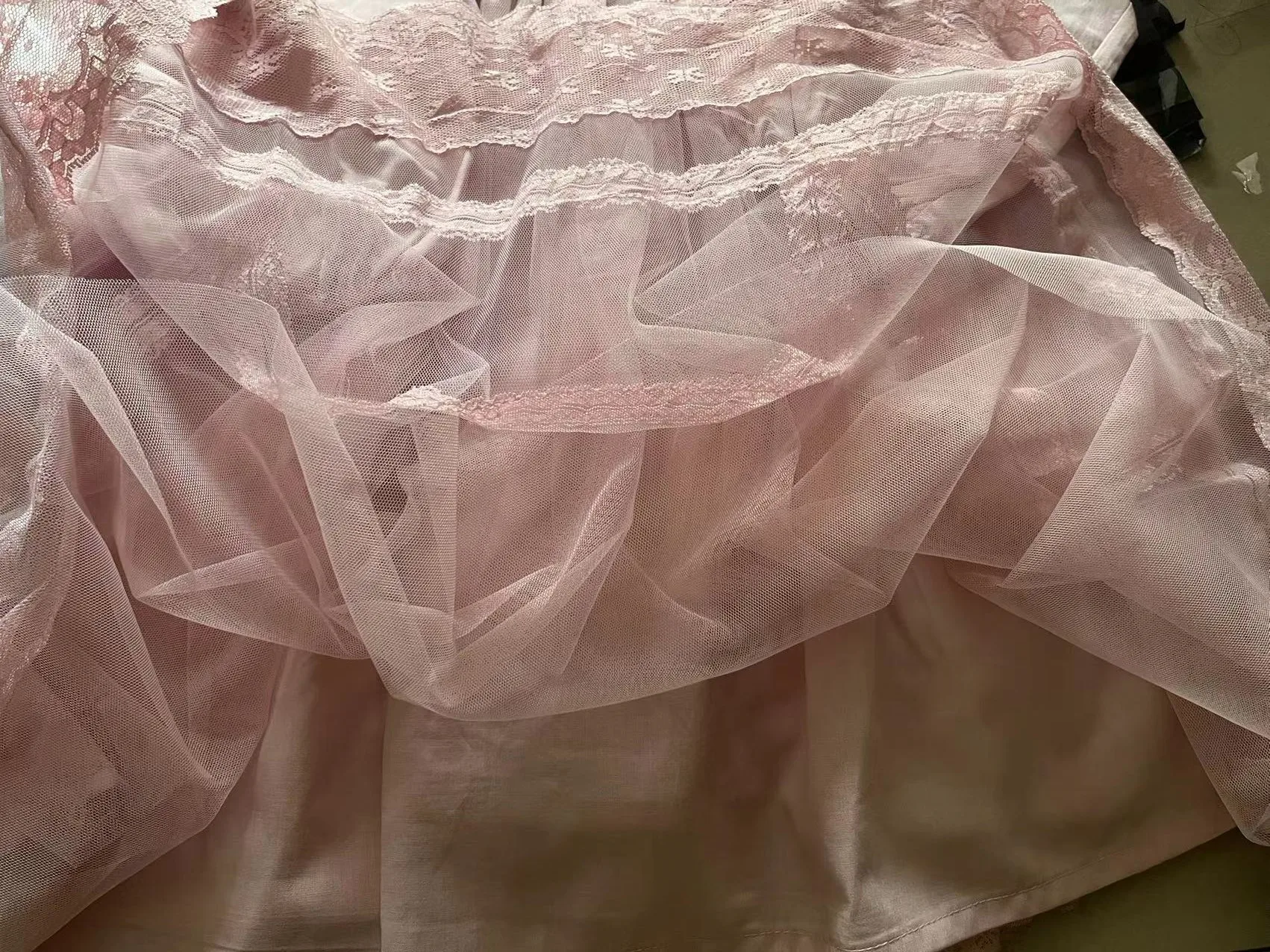 New Spring Baby Long Puff Sleeves Dress 2-11Y Child Girls Lace Turn-down Collar Princess Dresses Children Mesh Dress CL540 baby dresses