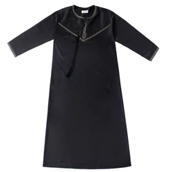 Abaya Muslim Men Clothing Islam Dresses Fashion Kaftan Pakistan Caftan Saudi Arabia Jubba Thobe Moroccan Dubai Musulman Black