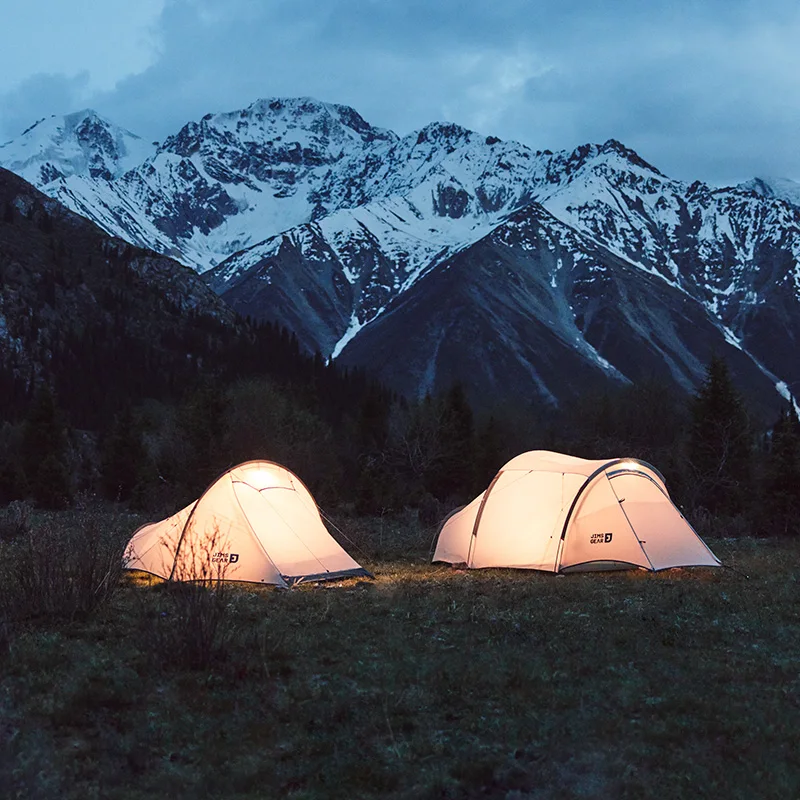 Naturehike Outdoor Camping Four Seasons Tunnel Tent 1-2 People Ultra Light Hiking Portable Windproof Tent 15D Nylon