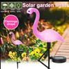 Pink Flamingo Solar Light Outdoor Courtyard Decoration Light Waterproof Garden LED Patio Walkway Light with Lights Ground Lamp P 1