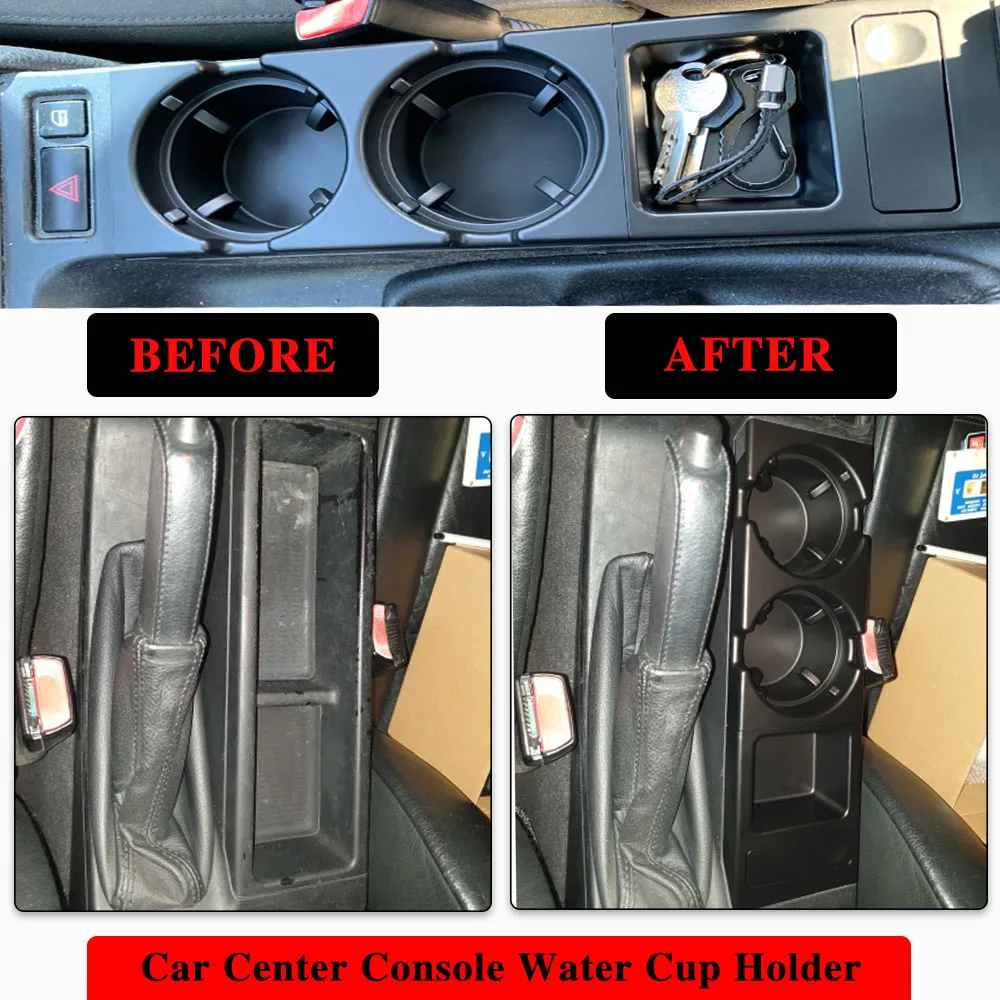 고품질 자동차 센터 콘솔 물컵 홀더, 음료수 병 홀더, 동전 트레이, Bmw 3 시리즈 E46 318I 320I 98-06 51168217953