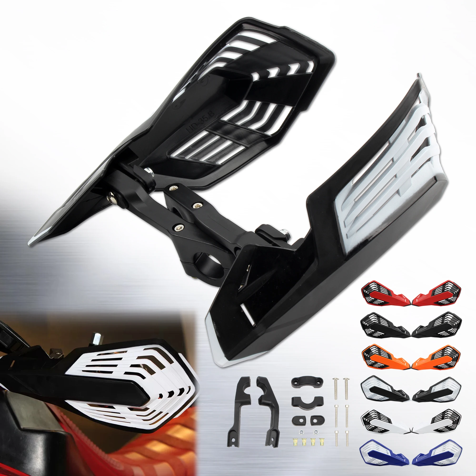 Enduro 먼지 자전거 모토 크로스 핸드 가드 그리드 쉴드 핸들 바 보호 KTM HONDA YAMAHA 개조 오토바이 액세서리