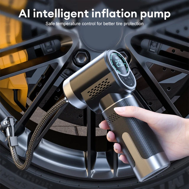 Portable air compressor cordless electric tire pump inflator ball tire pump  details - AliExpress