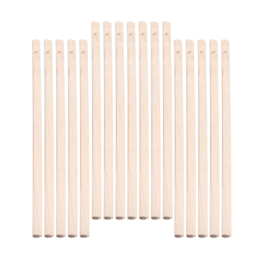 50Pcs 삼각형 나무 연필 그리기 쓰기 그림 용품 문구 나무 연필