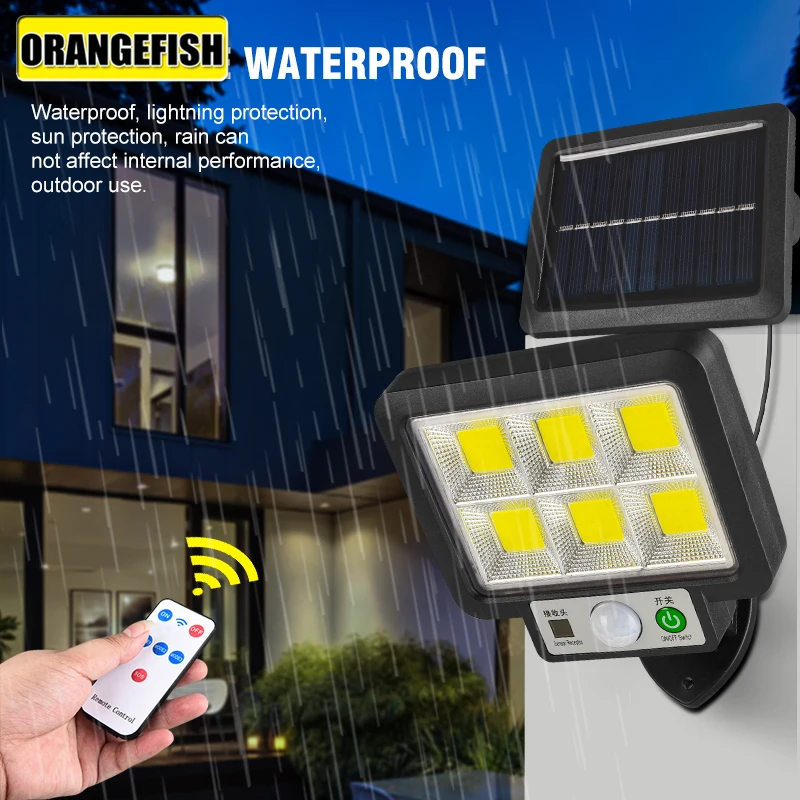 

LED Solar Split Wall Lamp 3 Modes Waterproof Motion Sensor Lamps Street Outdoor Lighting Solar Light for Garden Wall Light