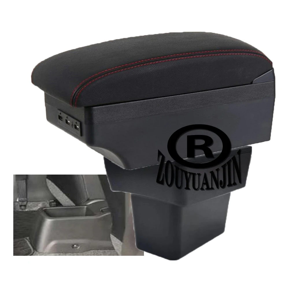 

For Car Nissan Note e-Power Armrest Box Arm Elbow Rest Center Console Storage Case Accessories with Cup Holder USB Port
