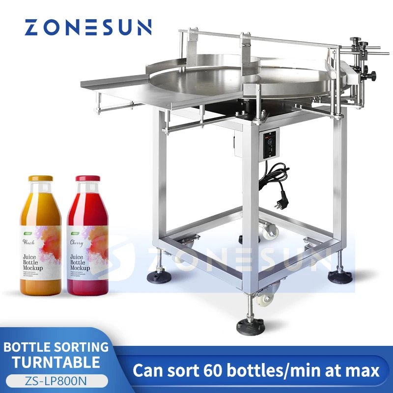 

ZONESUN Bottle Unscrambling Machine Automatic High Speed PET Plastic Bottle Unscrambler Packaging Equipment Production ZS-LP800N