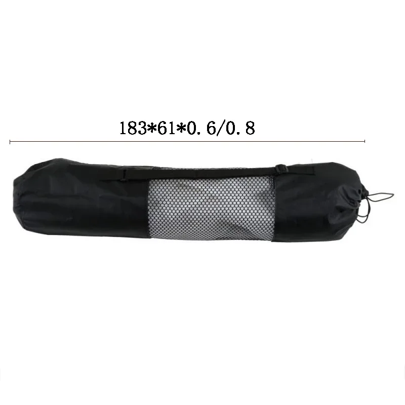 Description Picture 6 of item1 PCS Yoga Mat Bag Exercise Fitness Carrier Nylon Mesh Center Adjustable Strap Pilates Fitness Body Building Sports Equipment