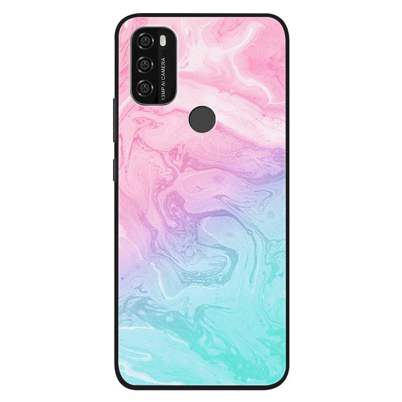 Silicone Cute Cats Painted Soft Black Cover