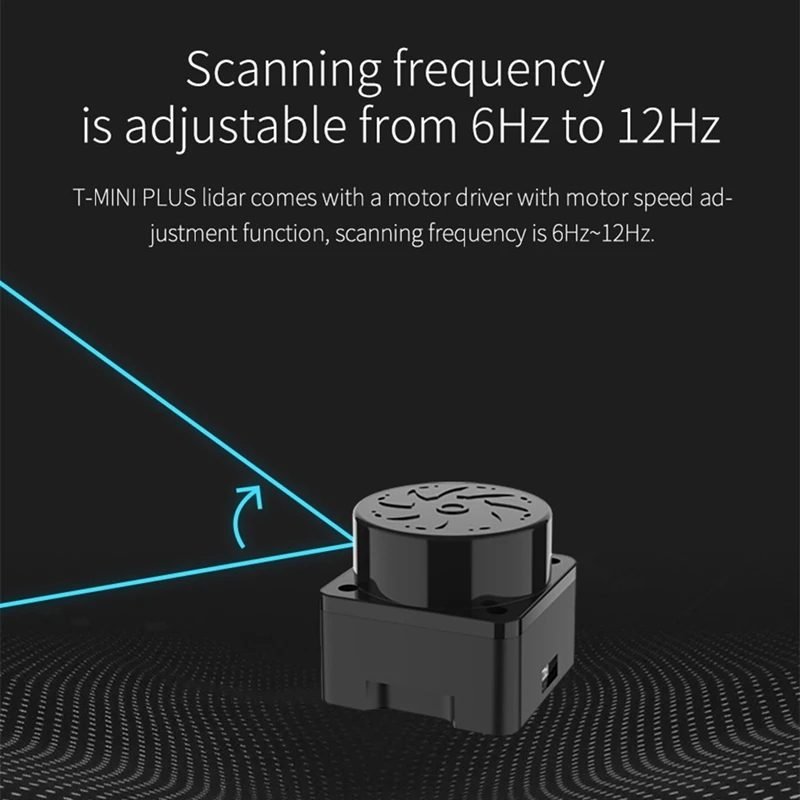 T-MINI-Plus Lidar Scanner 360°TOF Ranging 12M 3D Sensor Kit Support ROS1 ROS2 ROS Robotics Raspberry Pi Jetson NANO 4