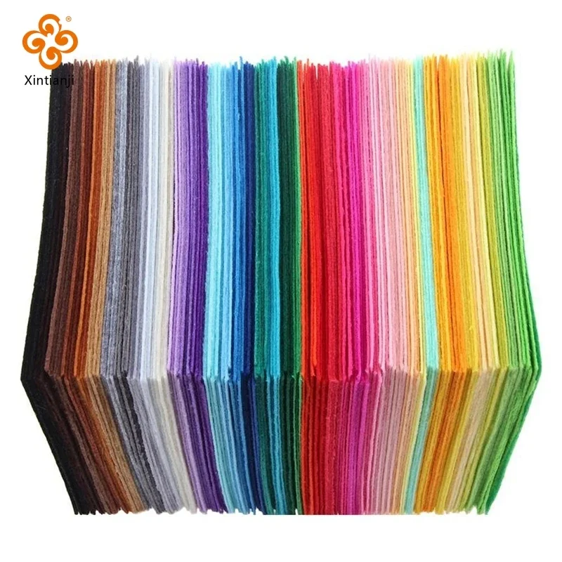 Soft Felt Fabric Non-Woven DIY Felt Fabric Arts Crafts Sewing Children's Handmade Materials 40/22 Pieces 10x10cm/15x15cm/30x30cm felt fabric sheet