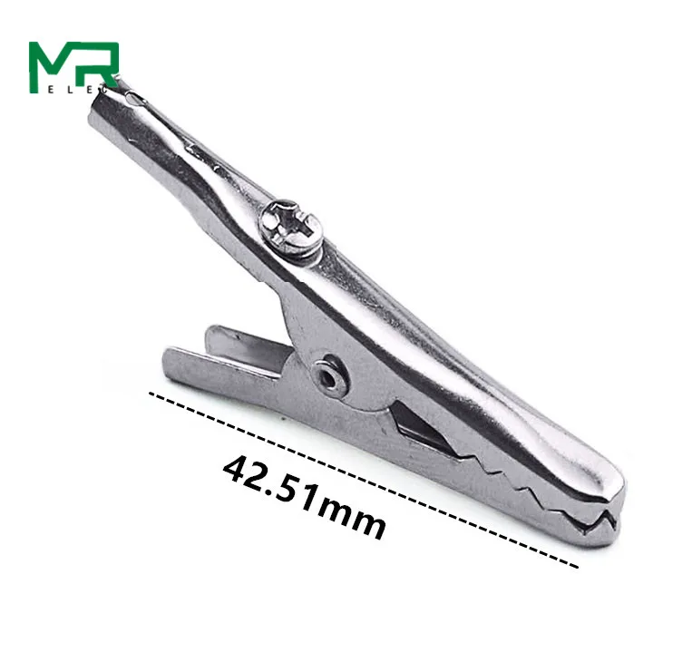 Insulated Crocodile clip Plastic Handle Cable Lead Test Charging Clamp Metal Crocodile Clamp Length 50mm alligator clips