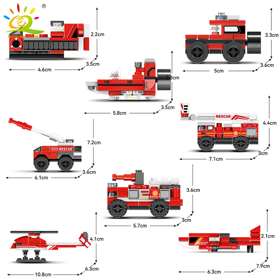 Fire Ladder Truck Building Blocks Firefighting Set Fireman Figure Bricks 327pcs City Construction Toy For Children construction blocks building blocks