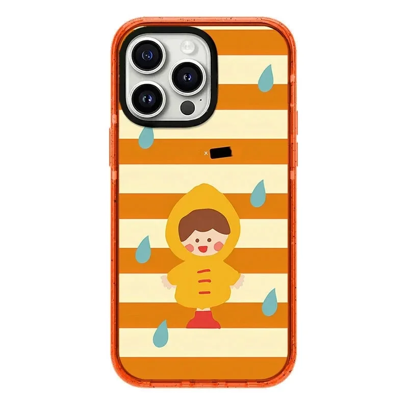 2.0 Versione Acrilico Upgrade Border Girl Retro Cover Per Telefono Per Iphone 11 12 13 14 15 Pro Max Custodia Per Iphone 15 Pro Max