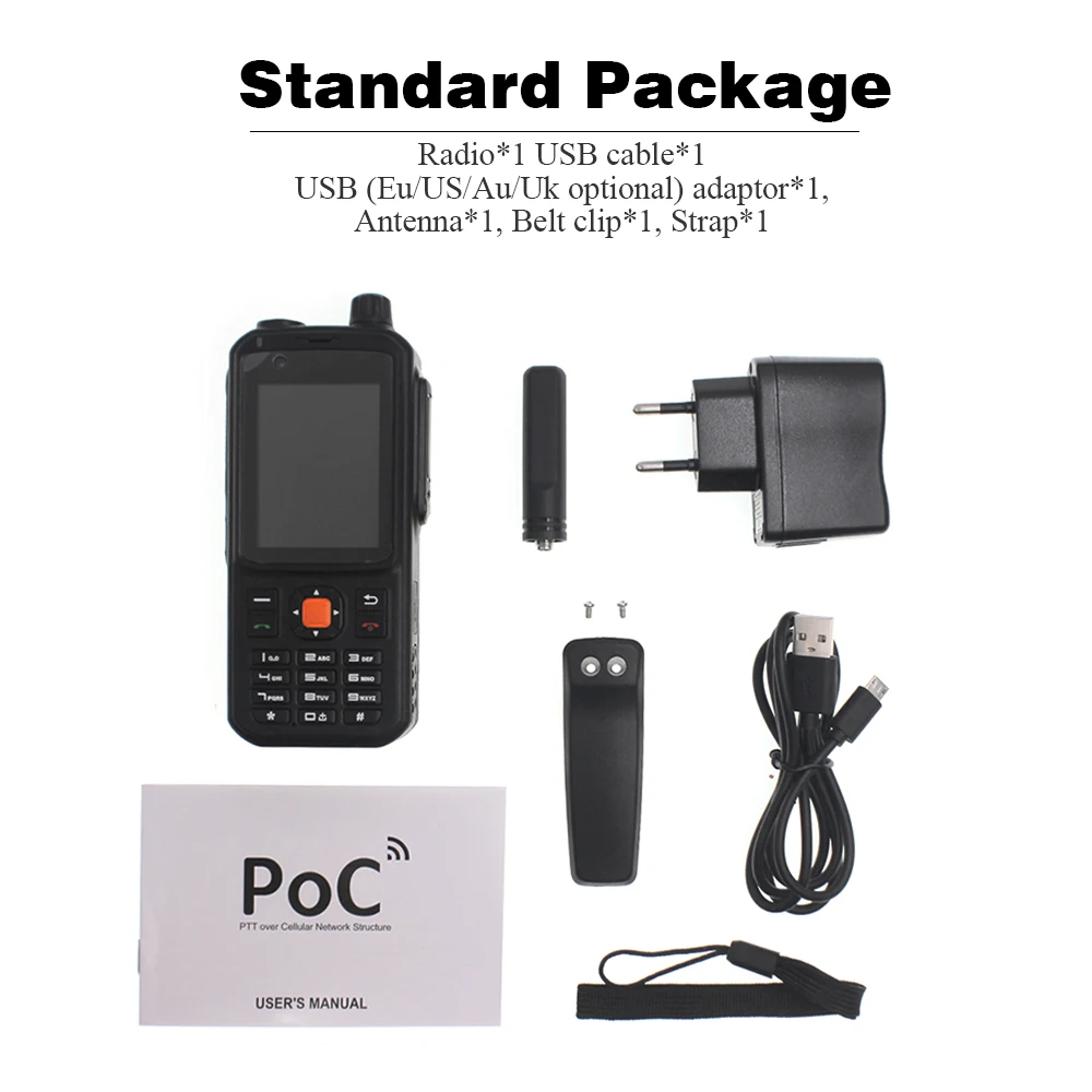 ANYSECU A420 WalkieTalkie 4G POC PTT Network Radio LTE Zello WiFi Radio GSM  Compatible With Real-PTT Android Smart Phone AliExpress