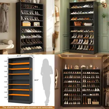 9-Tier Adjustable Shoe Cabinet 1