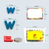 Magnetic Letters Set With Baseboard Kids Alphabet Magnetic Stickers Educational Puzzle Toys Children Spelling Learning Gifts 4