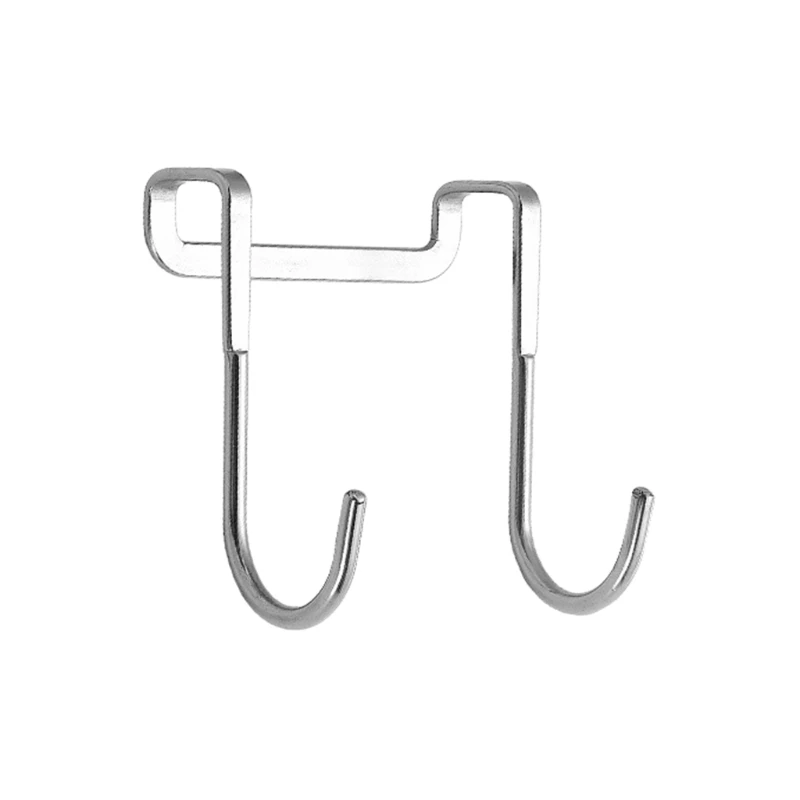 Drill Door Back Hanger Stainless Steel Hook for Coat Hat Towel Storage Hook
