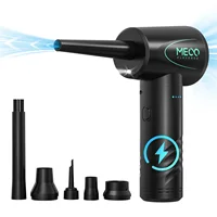 MECO ELEVERDE Compressed Air Duster, Air Blower with LED Light, 3-Gear to 100000RPM, Electric Air Duster for PC/Keyboard Cleaner 1
