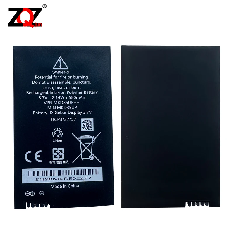 3.7V MKD35UP Remote LCD Key Battery For BMW 530le 730 740 745 760li X3 X4 X5 1ICP3/37/57 9442976-01 2.14Wh 580mAh High Quality