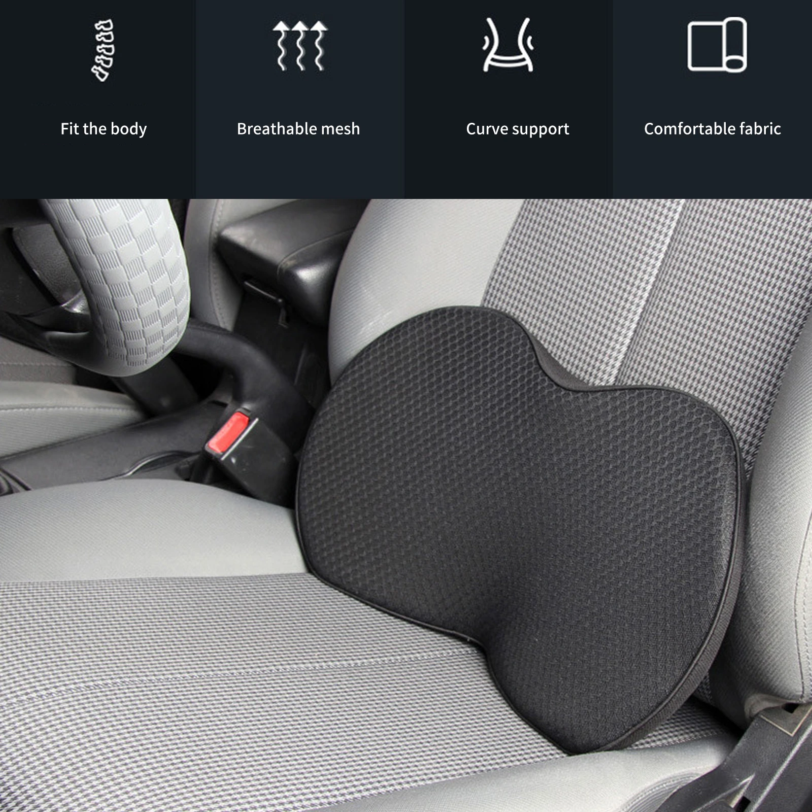 2 In 1 Auto Sitzkissen Fahrer Sitz Memory Foam Kissen Kissen