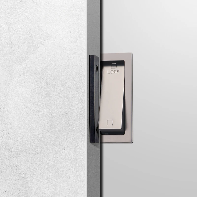 Barn Sliding Door Lock Indoor Sliding Door External Padlock New Chinese Style Built-in Wooden Kitchen Ghost