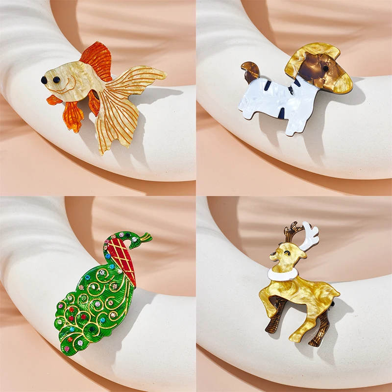 Kit 16 Broches Animais Fofos - Alfinetes De Lapela Em Esmalte Para Decoração