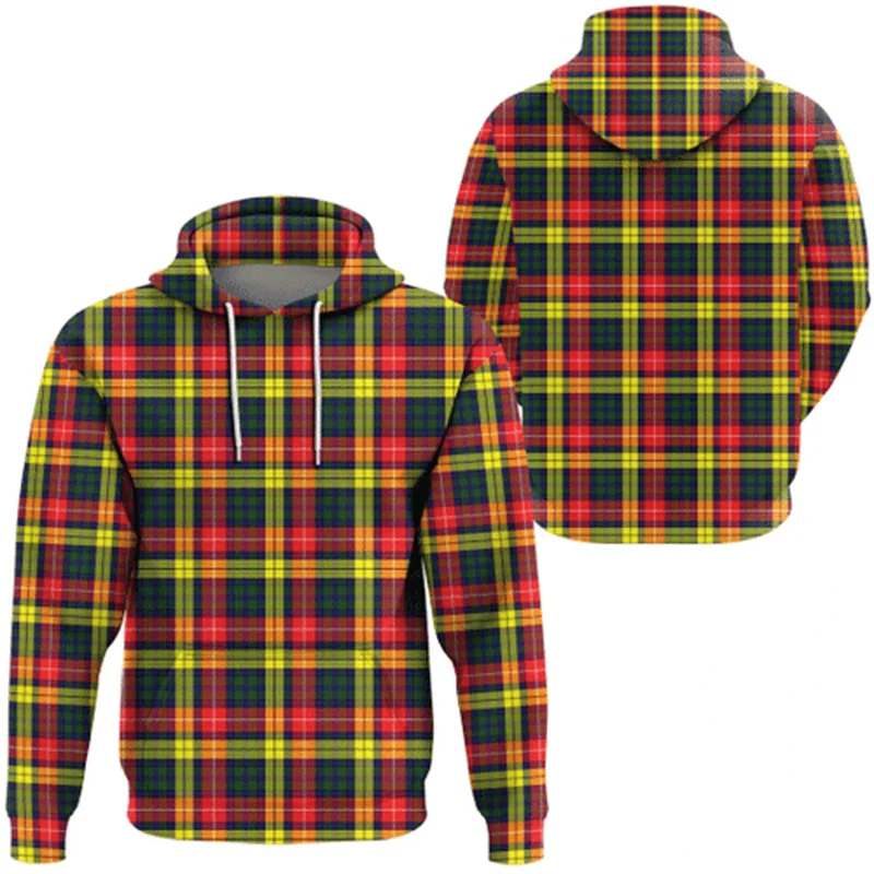 thumbnail image 1 of Nueva sudadera con capucha de tartán escocés 3D para hombre y mujer, sudadera con capucha holgada para otoño y primavera, ropa de calle para hombre, chaqueta con capucha, 1 of 5