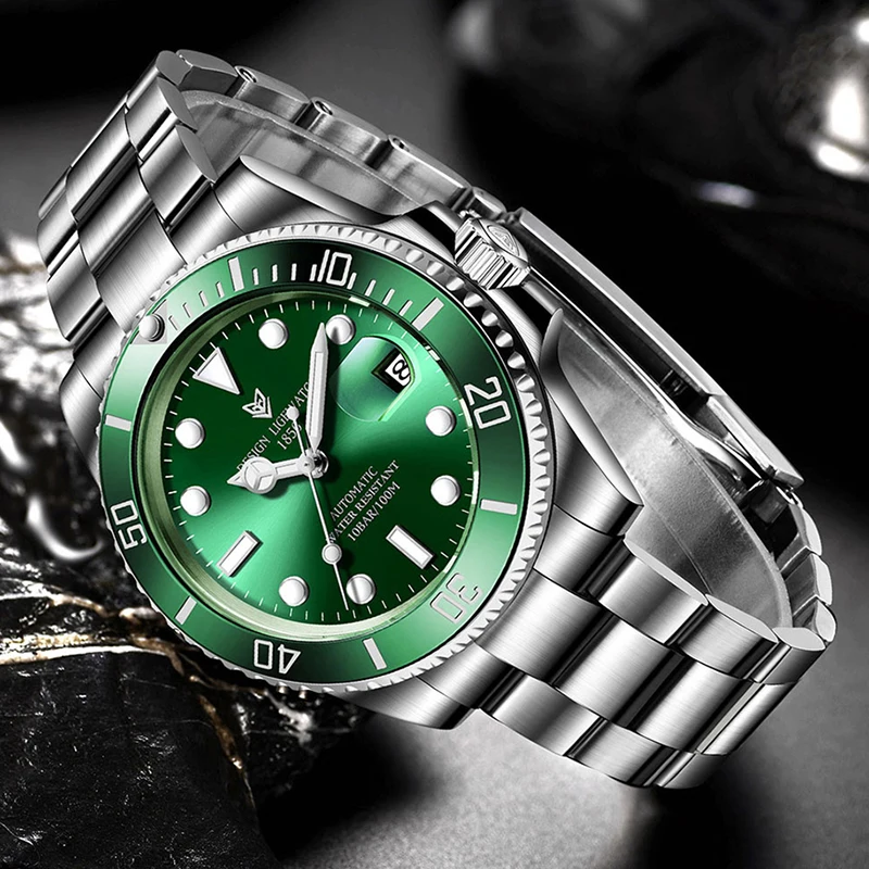 LIGE Automatic Watch for Men Top Brand Luxury Fashion Waterproof Sport Men's Mechanical WristWatches Casual Automatic Date Watch