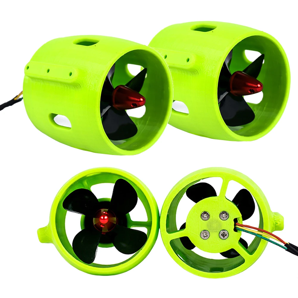 DC 12V24V 20A Underwater Thruster CW CCW Engine With 4Blade Propeller