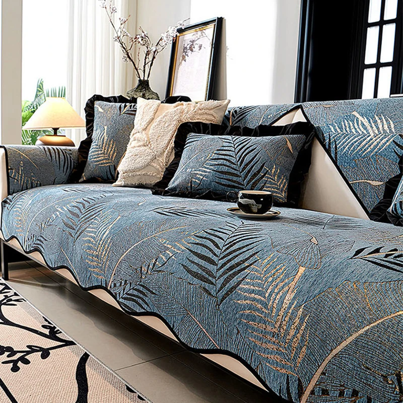 

Jacquard Sofa Cushion Four Seasons Universal Non-slip Chenille Sofa Cover Home Decor Living Room Slipcover Fashion Sofa Cover