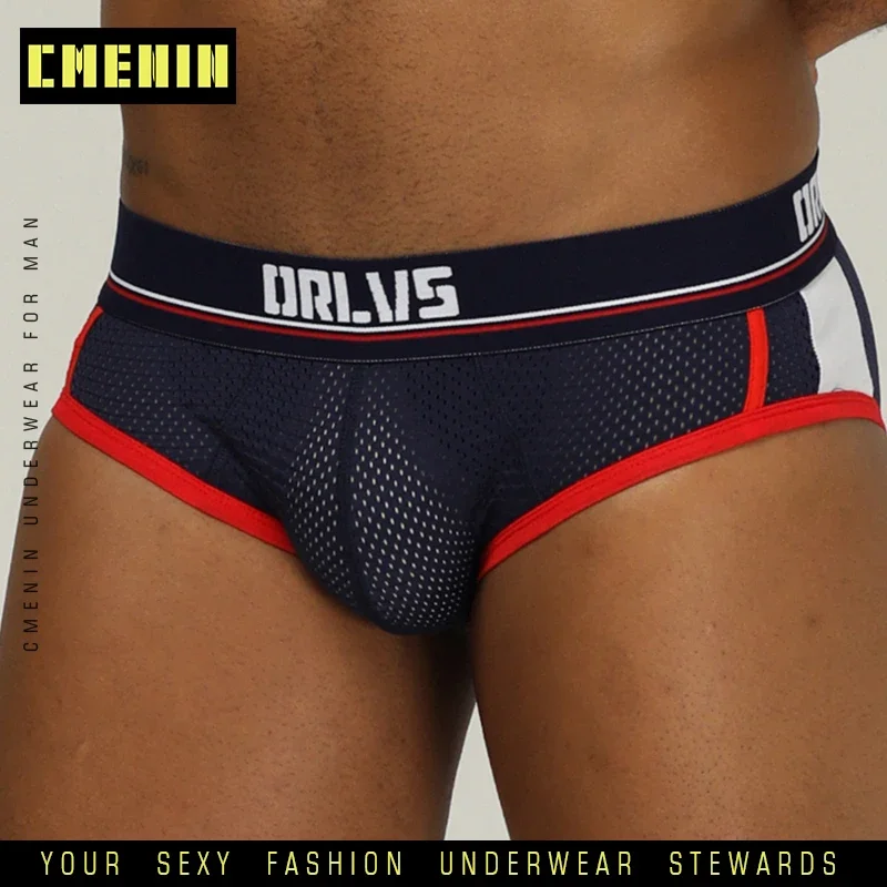 Men Underwear Sexy Male Panties Briefs Cotton Gay Breathable Jockstrap U Pouch Biniki Underpants Hombre Cuecas OR192