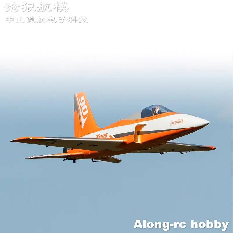 프리윙 90mm EDF 제트 RC 비행기 2024 오렌지 제우스 6s 또는 8s PNP 또는 키트+서보 수납식 착륙 장치 스포츠 항공기 모델