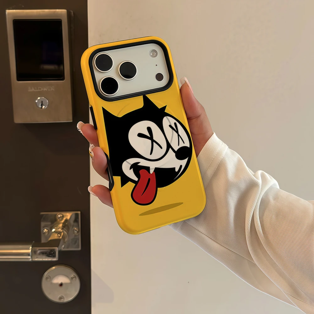 Felix The Cat Retro Cartoon Magnet-Ready Tough Phone Case