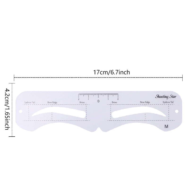 The New Fixed PVC Eyebrow Shaper Template Can Be Reused With High-quality Stickers For Elegant Eyebrow Makeup Tools 6PCS Best Sellers In Beauty & Health