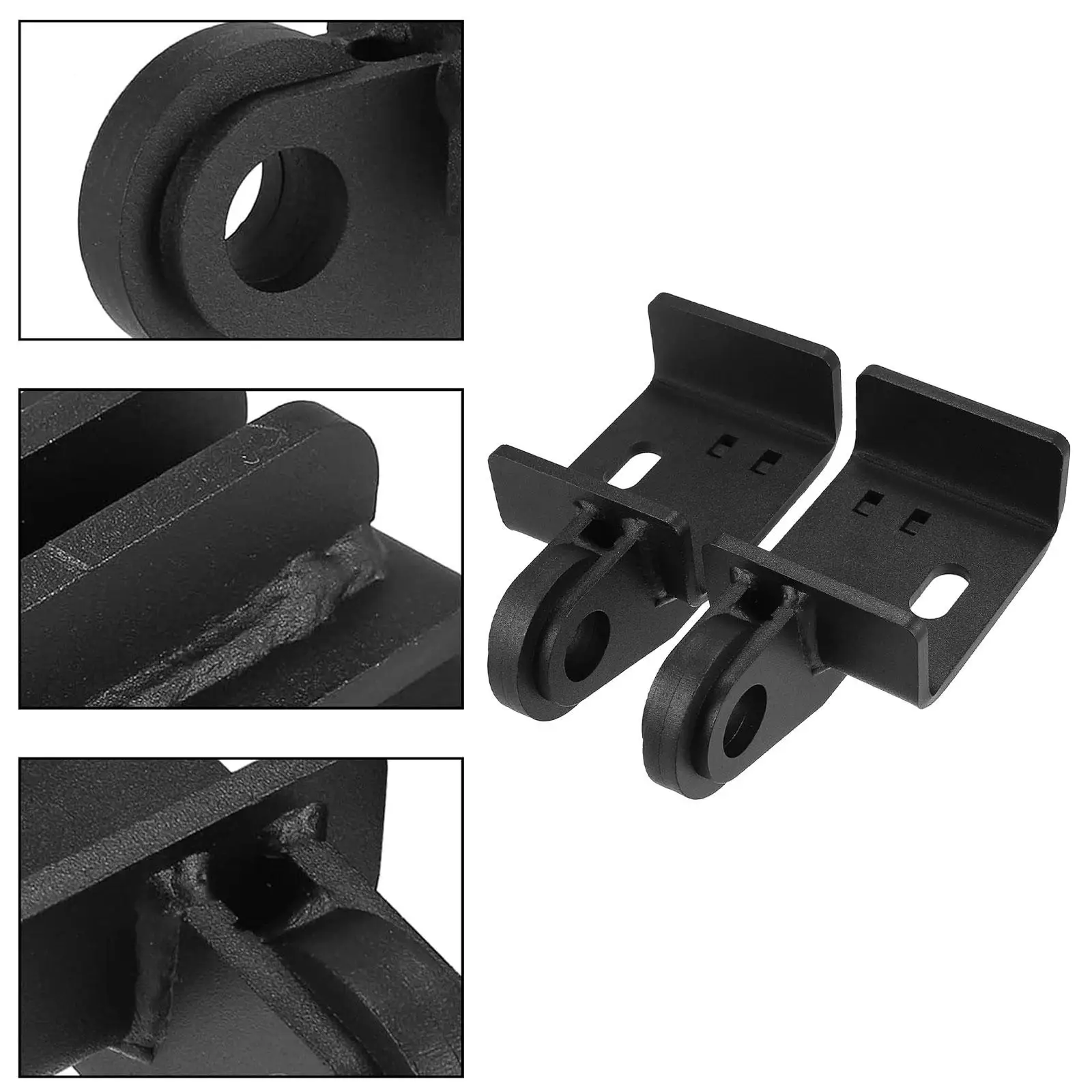 2x Tow Hook Mounting Bracket Black Bracket for Toyota for tacoma 2009-2023
