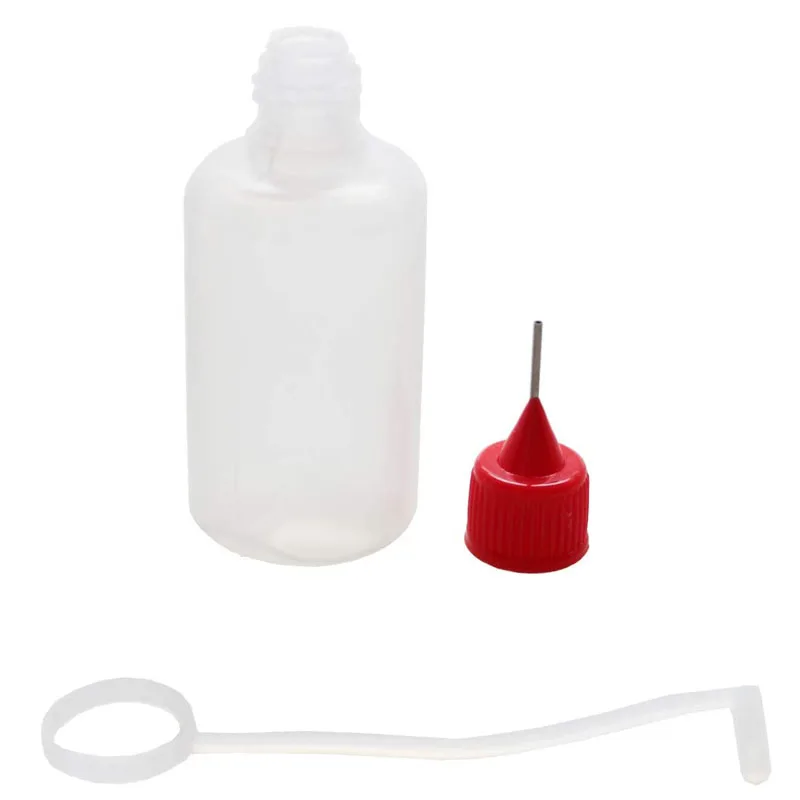 5Pcs 3ml 5ml 10ml 15ml 30ml 50ml 100ml 120ml Empty Plastic Squeezable Needle Tip Cap Dropper Bottles Eye Liquid Juice Containers
