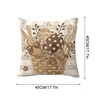 4PCS Easter Pillowcase Farmhouse Home Decor Cushion Cover Cute Bunny Eggs Printed Linen Back Cushion Cover Happy Easter Decor 2