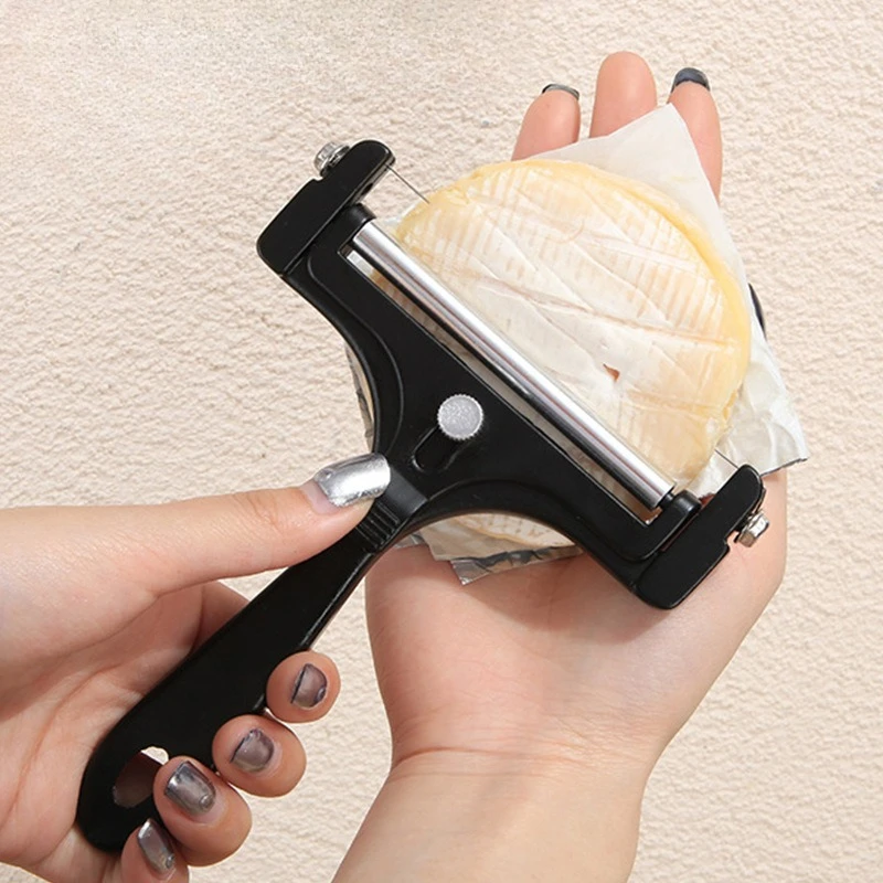 Stainless Steel Wire Cheese Slicer Cheese Planer Tool  Adjustable Thickness Cutter Soft Semi-Hard Hard Cheeses Kitchen Cook Tool