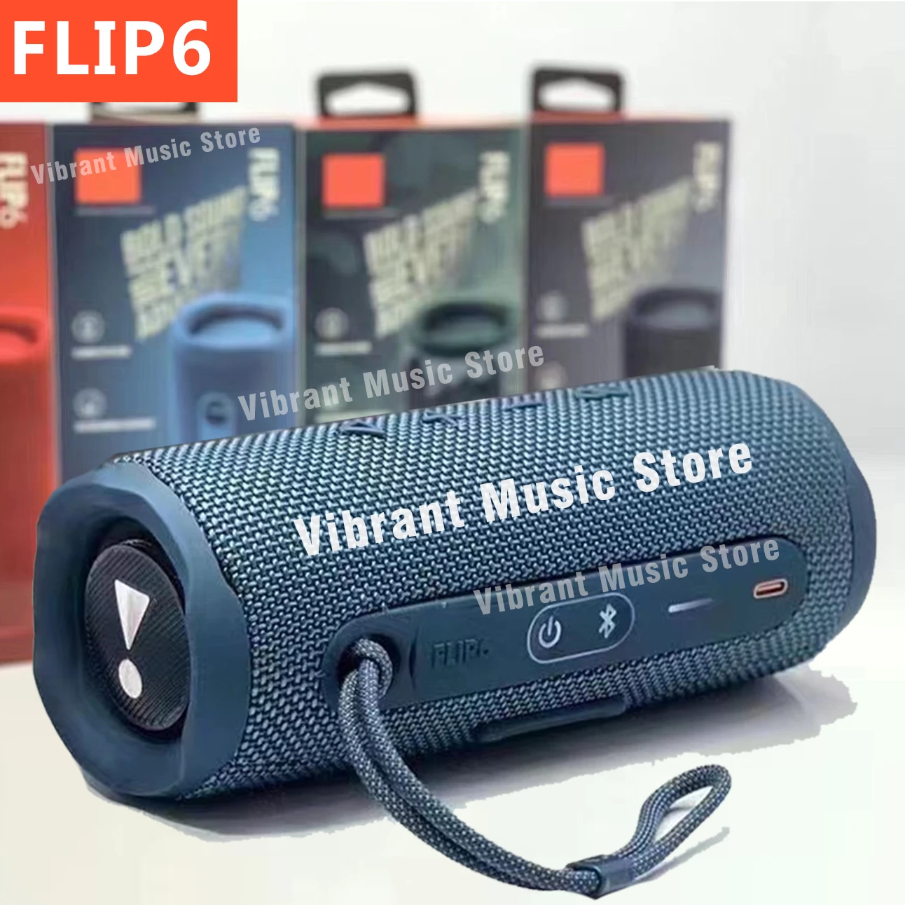 

FLIP6 Wireless Bluetooth Speaker, Outdoor Riding Waterproof Subwoofer, AUX Audio Input, TF Card Playback, MP3 Music Player