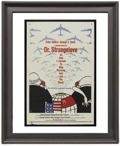 

Плакат в рамке Dr. Strangelove или как я учился остановить фоторамку 16x12 дюймов плакат