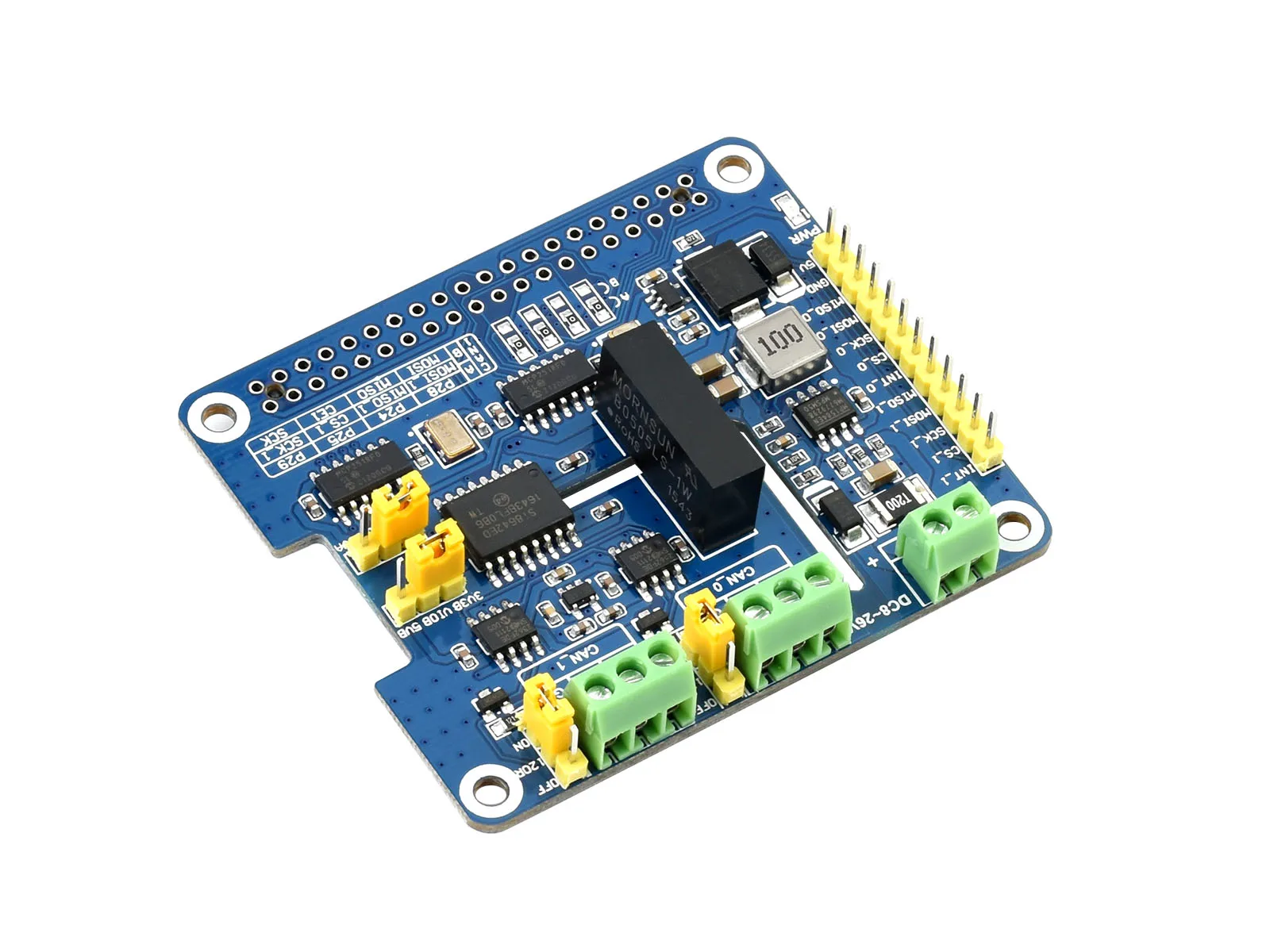 Waveshare Isolado Can fd Expansion Hat Interface Spi Várias Proteções Canais Projetado para a Série Raspberry pi - Imagem 5