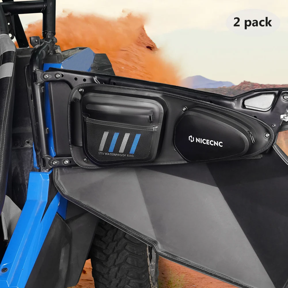 

NICECNC For Polaris RZR XP 1000 TPU Side Door Bags UTV Accessories Water Resistant Flank Knee Pad Tool Pack For RZR S 1000 Turbo