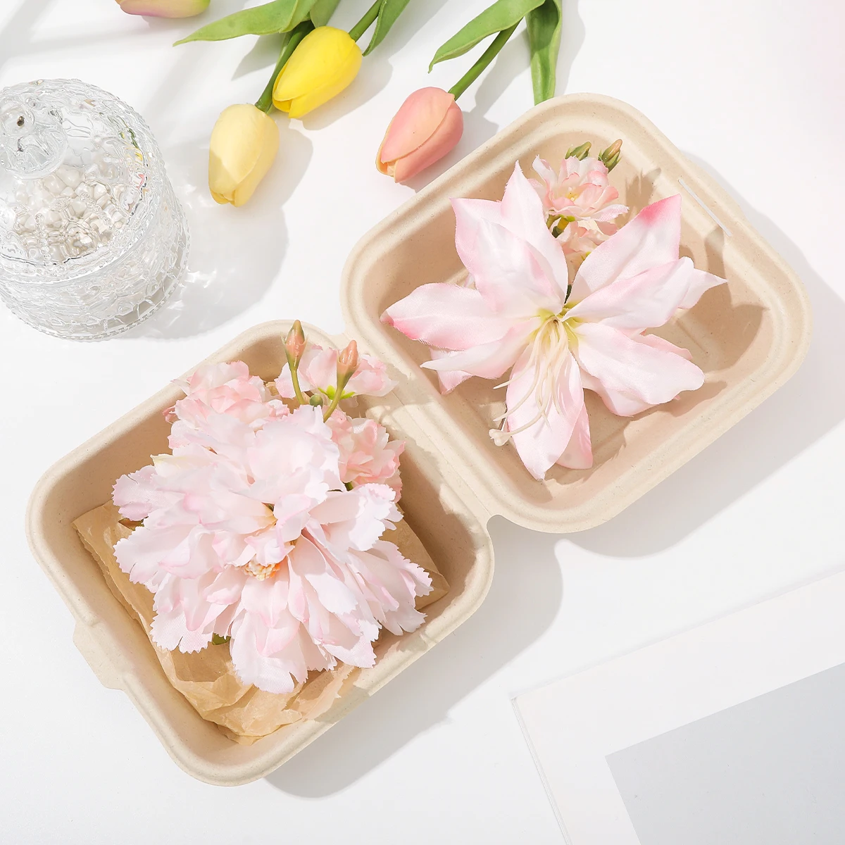 Cherry Hairpin Pink Flower Hair Clips Girls Sweet Side Clip Travel Holiday Headwear Ladies Fashion Hairpin Gifts Accessories