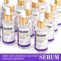 LKIAE Sérum visage blanchissant au glutathion, élimine la mélanine, les taches foncées, le cloasma, avec rétinol, la niacinamide, pour tous les types de peau 5