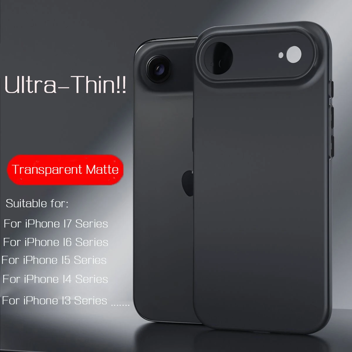 Sleek Matte Soft TPU Shockproof Translucent Phone Case