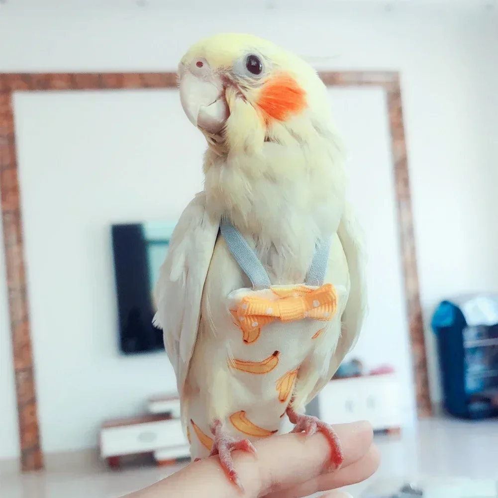 Pet Bird Diaper Parrot Pigeon Diaper Flight Suit Bird Nappy Parrot Clothes for Small Medium Birds