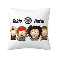 Custom Cartoon Tokio Hotel Rock Band Modern Throw Pillow Covers Cushion Cover 1
