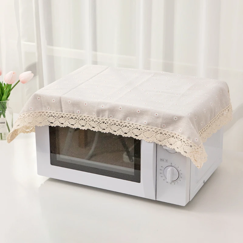 Plaid Printed Cotton Linen Dust Covers - Stylish and Functional Household Protector